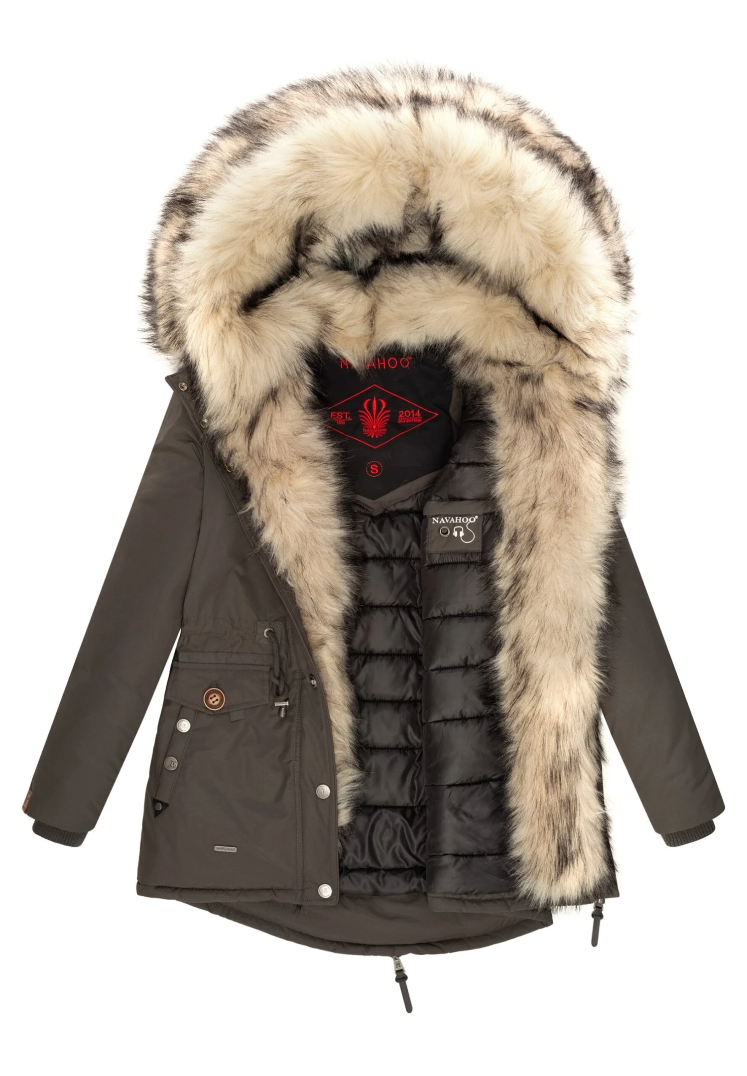 Navahoo Sweety - Winterjas - Anthracite 7 Navahoo Sweety - Winterjas - Anthracite - Afbeelding 5