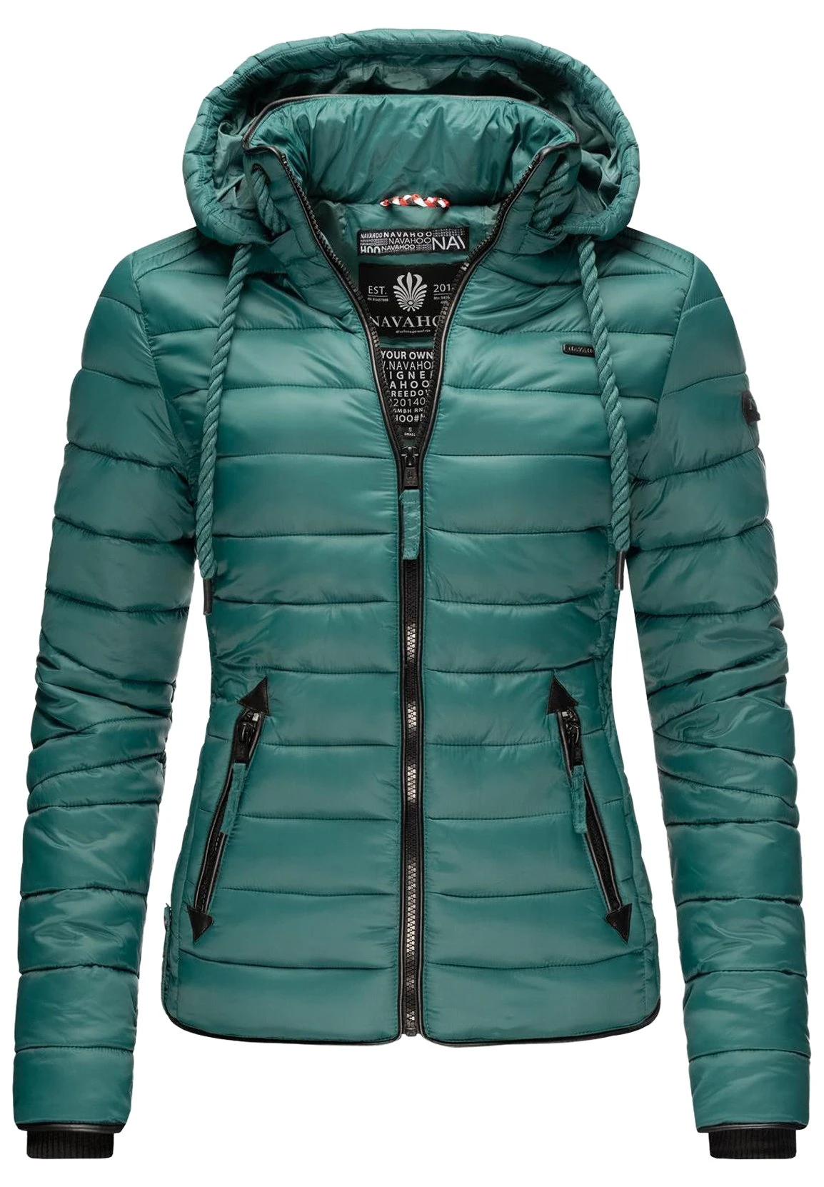 Navahoo Lulana - Jas - Petrol Melange 7 Navahoo Lulana - Jas - Petrol Melange - Afbeelding 5