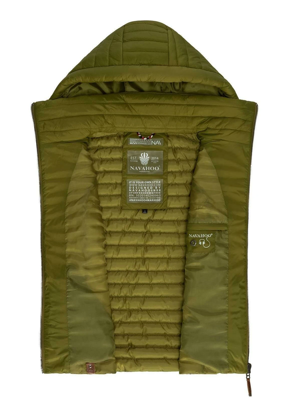Navahoo Shadaa - Bodywarmer - Moss Green 6 Navahoo Shadaa - Bodywarmer - Moss Green - Afbeelding 4