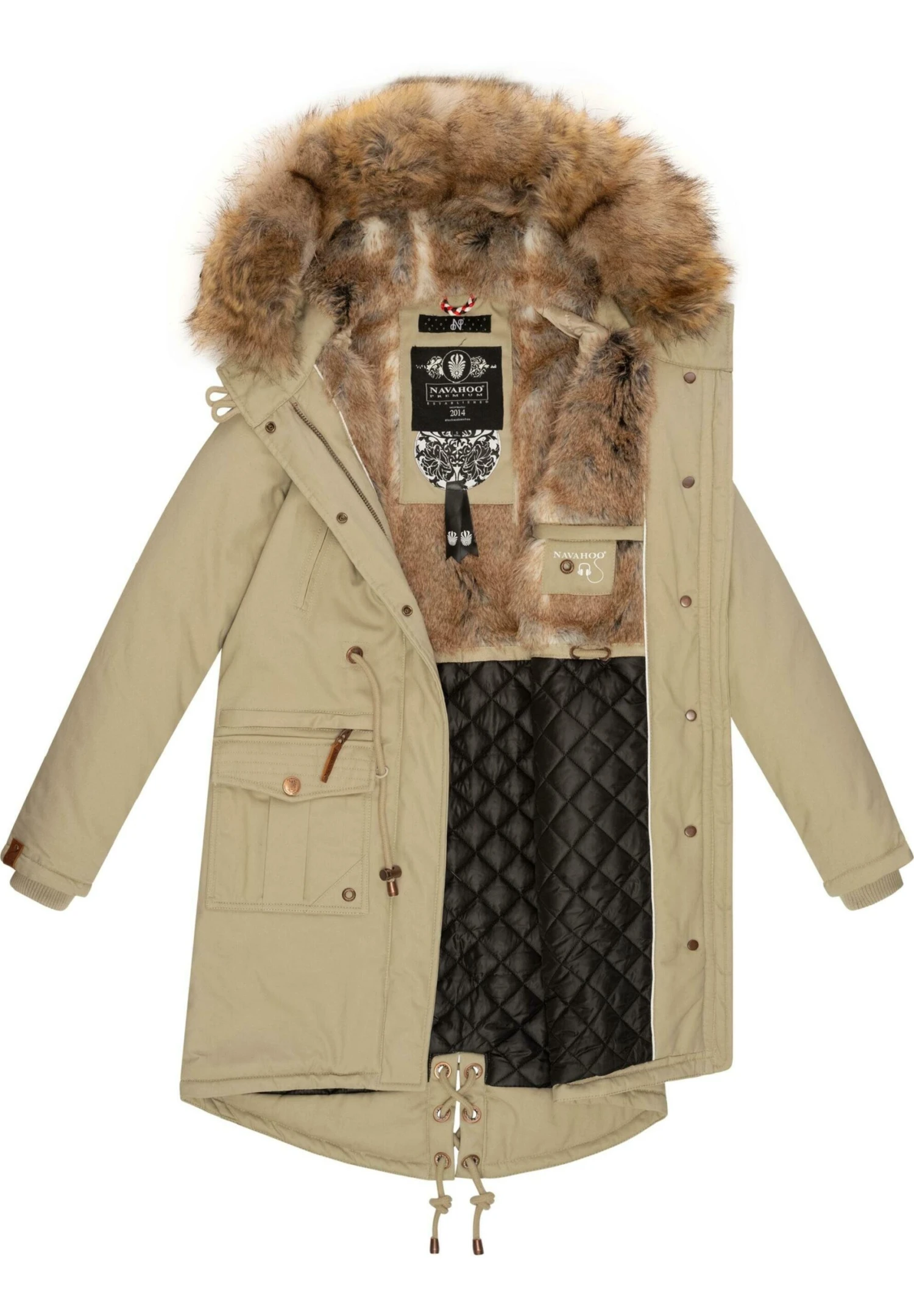 Navahoo Rosinchen - Winterjas - Pebble Grey 7 Navahoo Rosinchen - Winterjas - Pebble Grey - Afbeelding 5