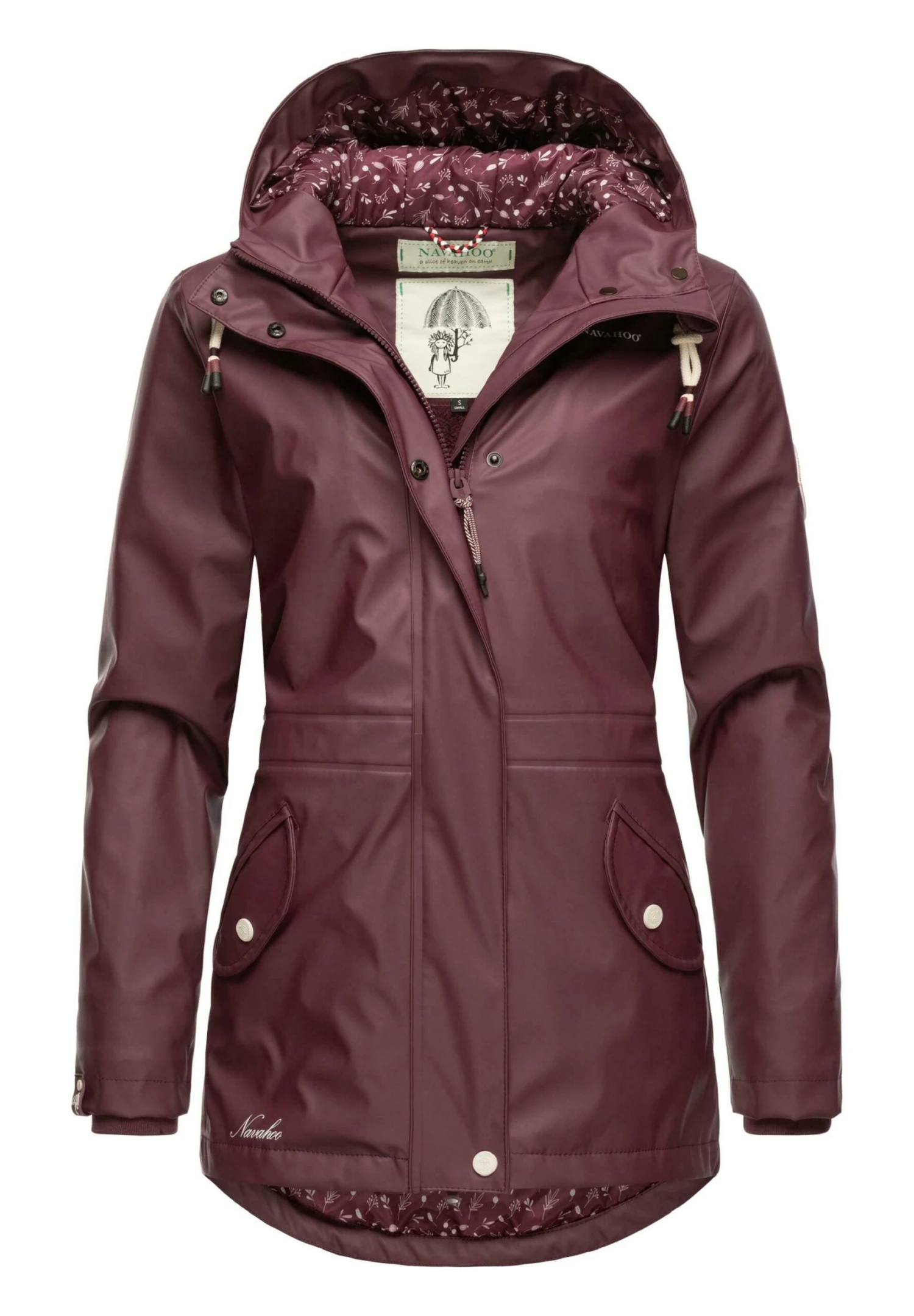 Navahoo Ocean Heart - Parka - Dark Red Melange 7 Navahoo Ocean Heart - Parka - Dark Red Melange - Afbeelding 5