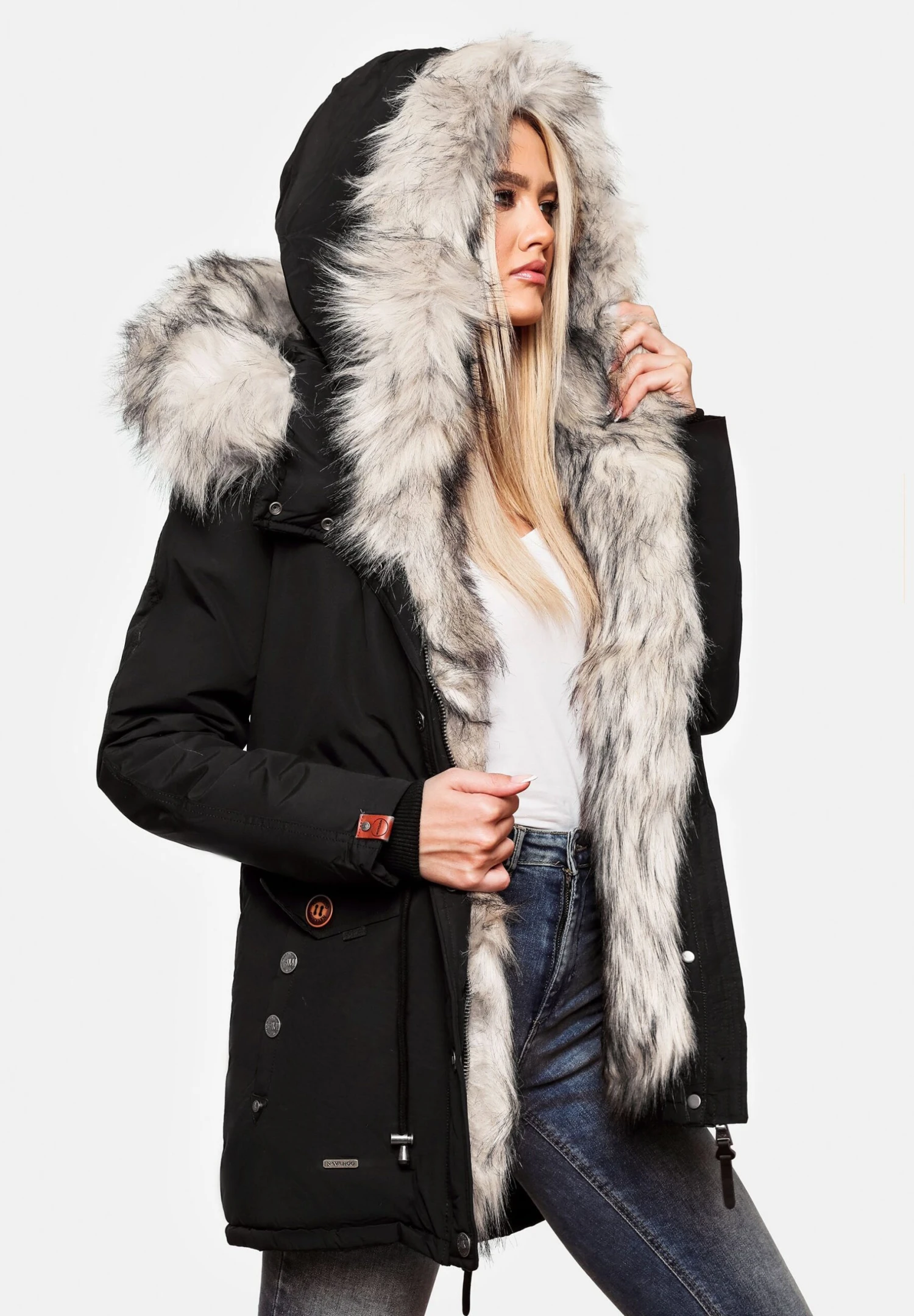 Navahoo Sweety - Winterjas - Black 6 Navahoo Sweety - Winterjas - Black - Afbeelding 4