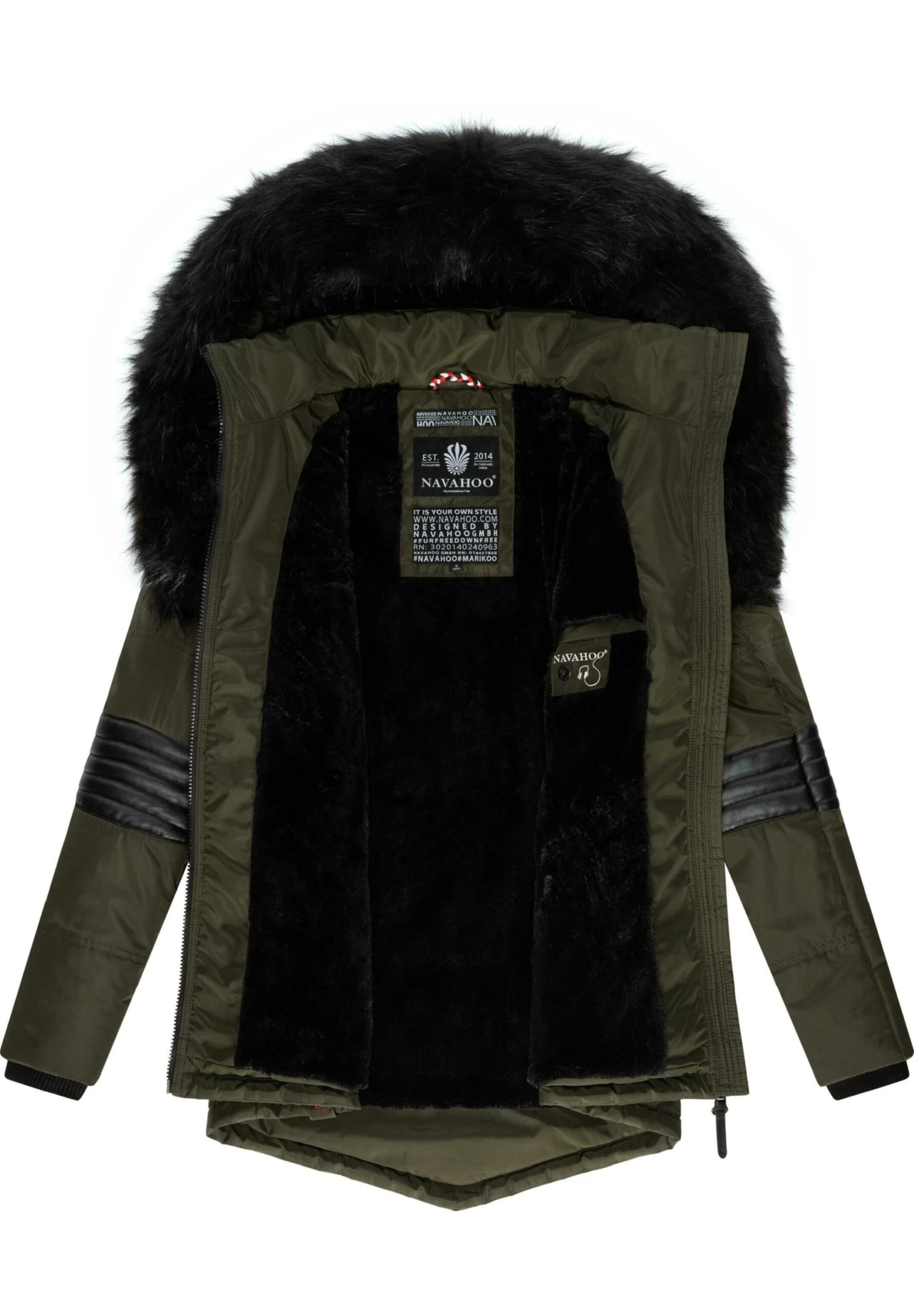 Navahoo Nirvana - Winterjas - Olive 9 Navahoo Nirvana - Winterjas - Olive - Afbeelding 7