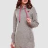 Navahoo Jurk - Grey Melange -Navahoo 7de61e1fb4024d68b1b84d8e9ec28382