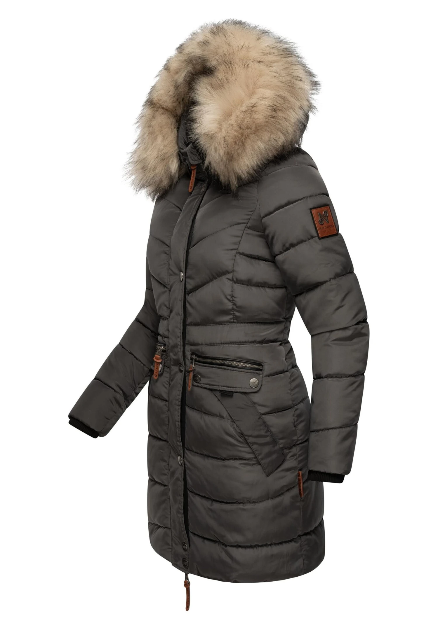 Navahoo Paula - Winterjas - Dark Grey 4 Navahoo Paula - Winterjas - Dark Grey - Afbeelding 2