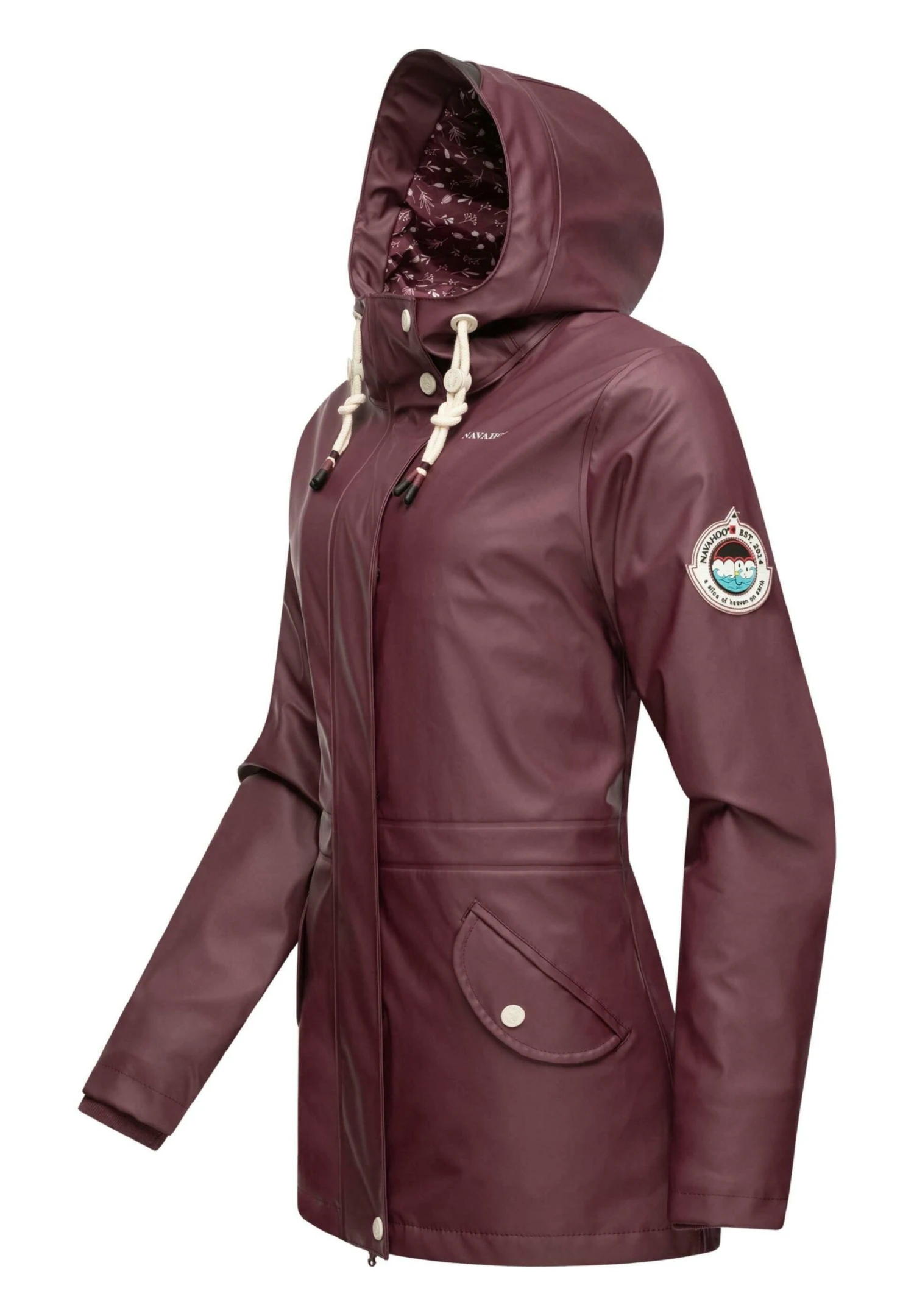 Navahoo Ocean Heart - Parka - Dark Red Melange 6 Navahoo Ocean Heart - Parka - Dark Red Melange - Afbeelding 4