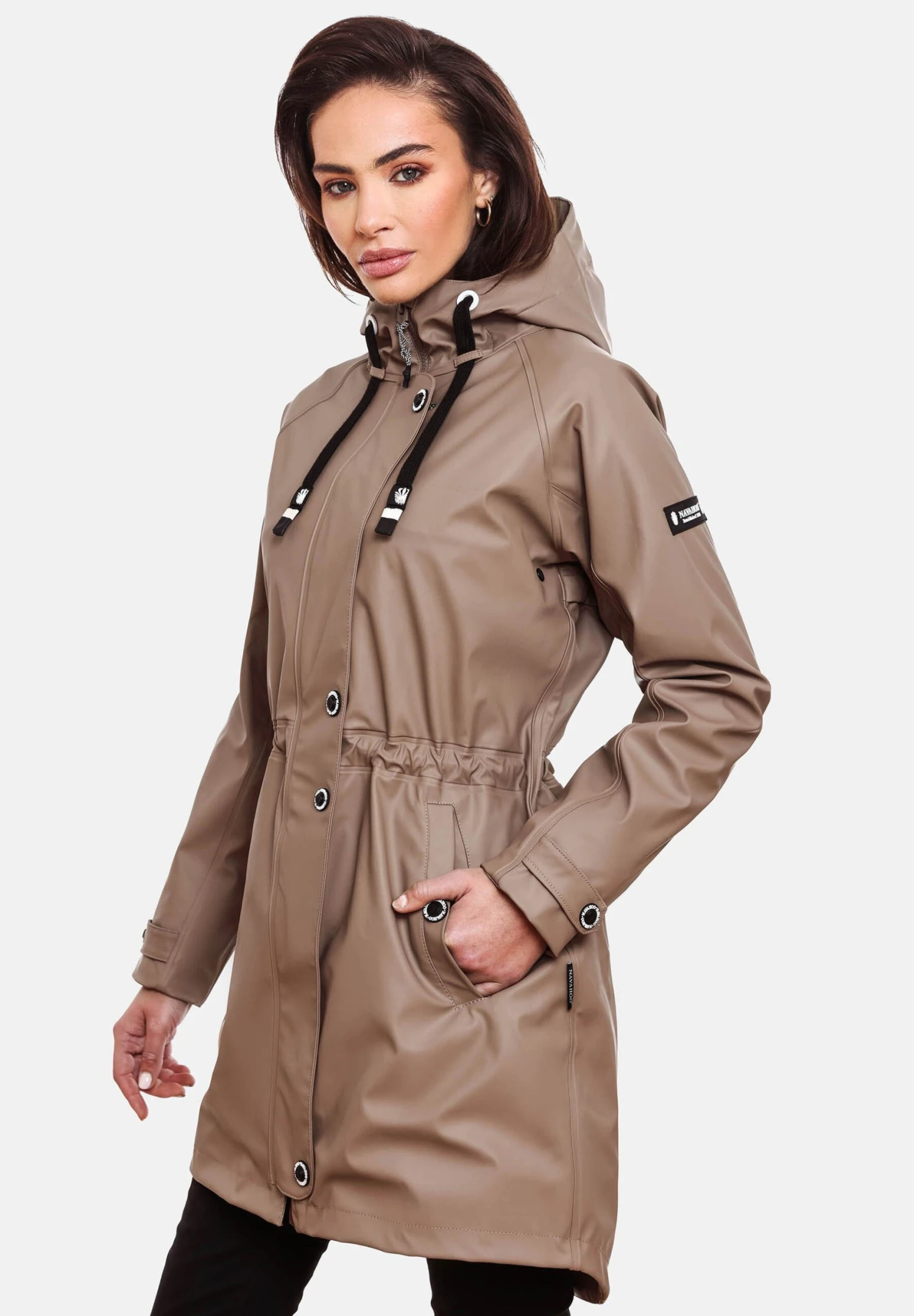 Navahoo Rainy Flower - Parka - Taupe 5 Navahoo Rainy Flower - Parka - Taupe - Afbeelding 3