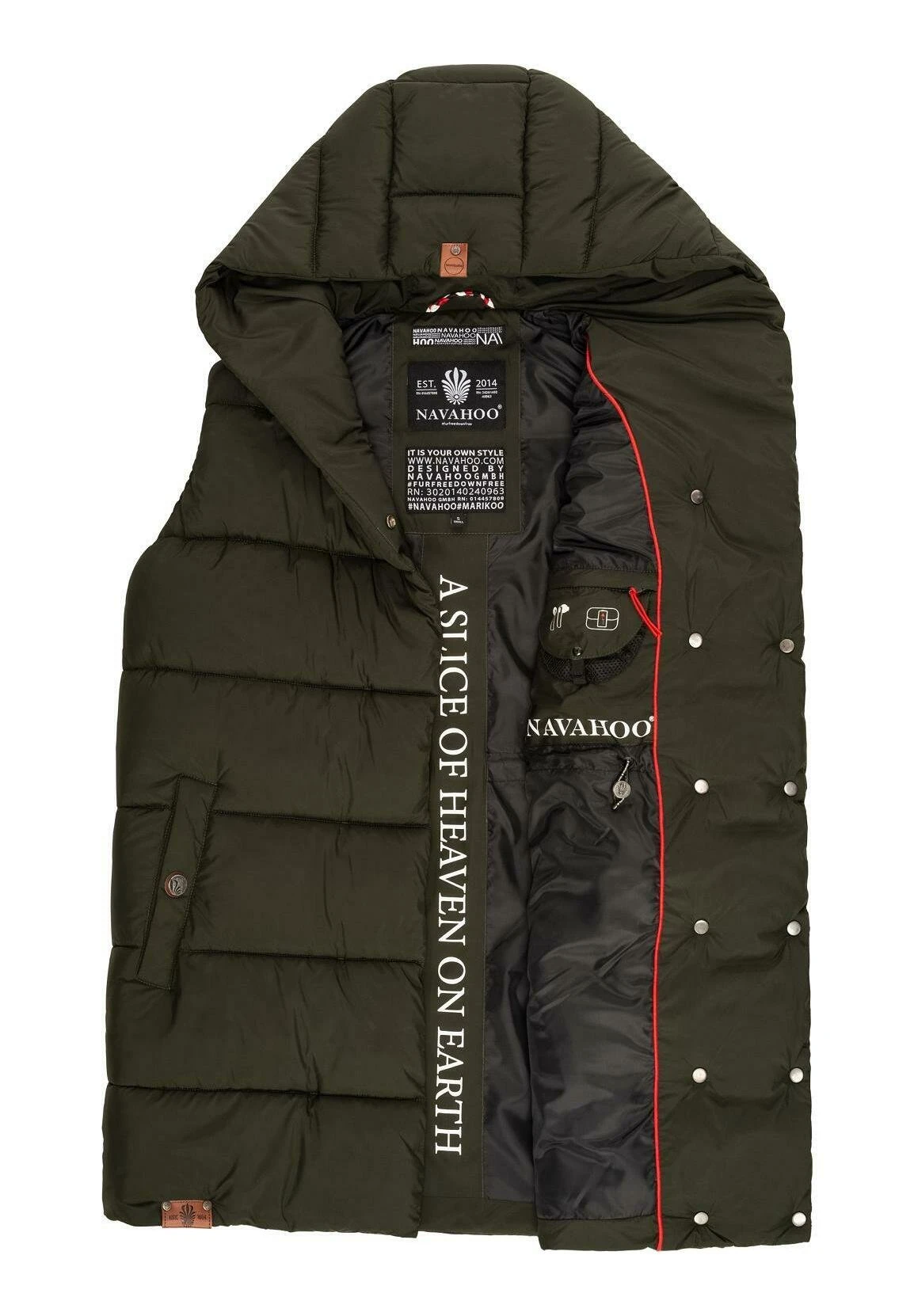 Navahoo Madilynaa - Bodywarmer - Dark Olive 7 Navahoo Madilynaa - Bodywarmer - Dark Olive - Afbeelding 5