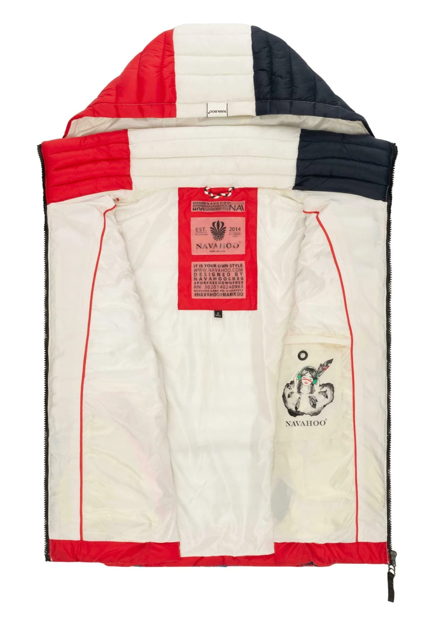 Navahoo Shadaa - Bodywarmer - Multicolour French-Tricoloree 5 Navahoo Shadaa - Bodywarmer - Multicolour French-Tricoloree - Afbeelding 3