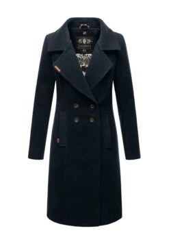 Navahoo 19 Navahoo Wooly - Halflange Jas - Dark Blue