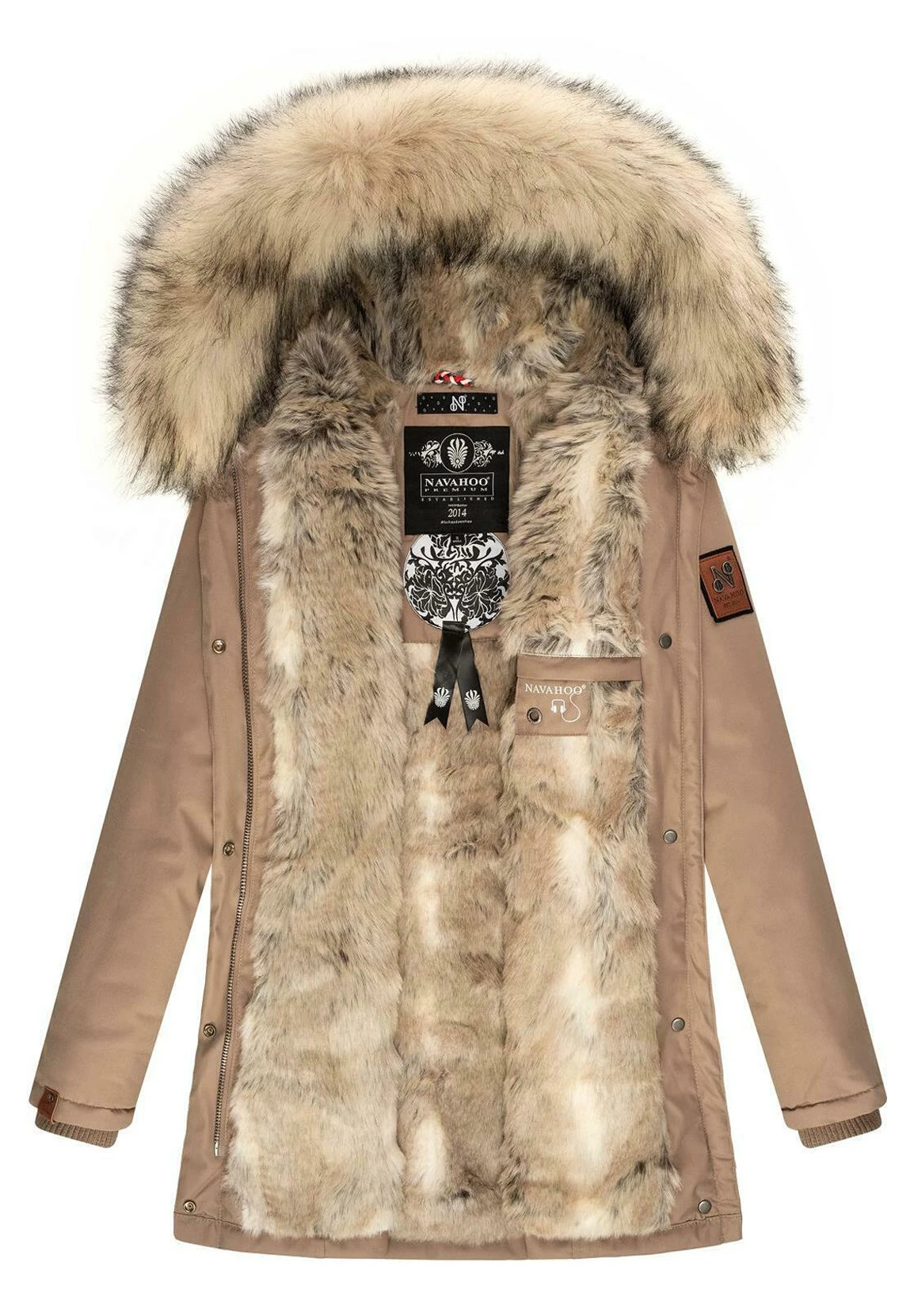 Navahoo Cristal - Winterjas - Taupe Grey 10 Navahoo Cristal - Winterjas - Taupe Grey - Afbeelding 8