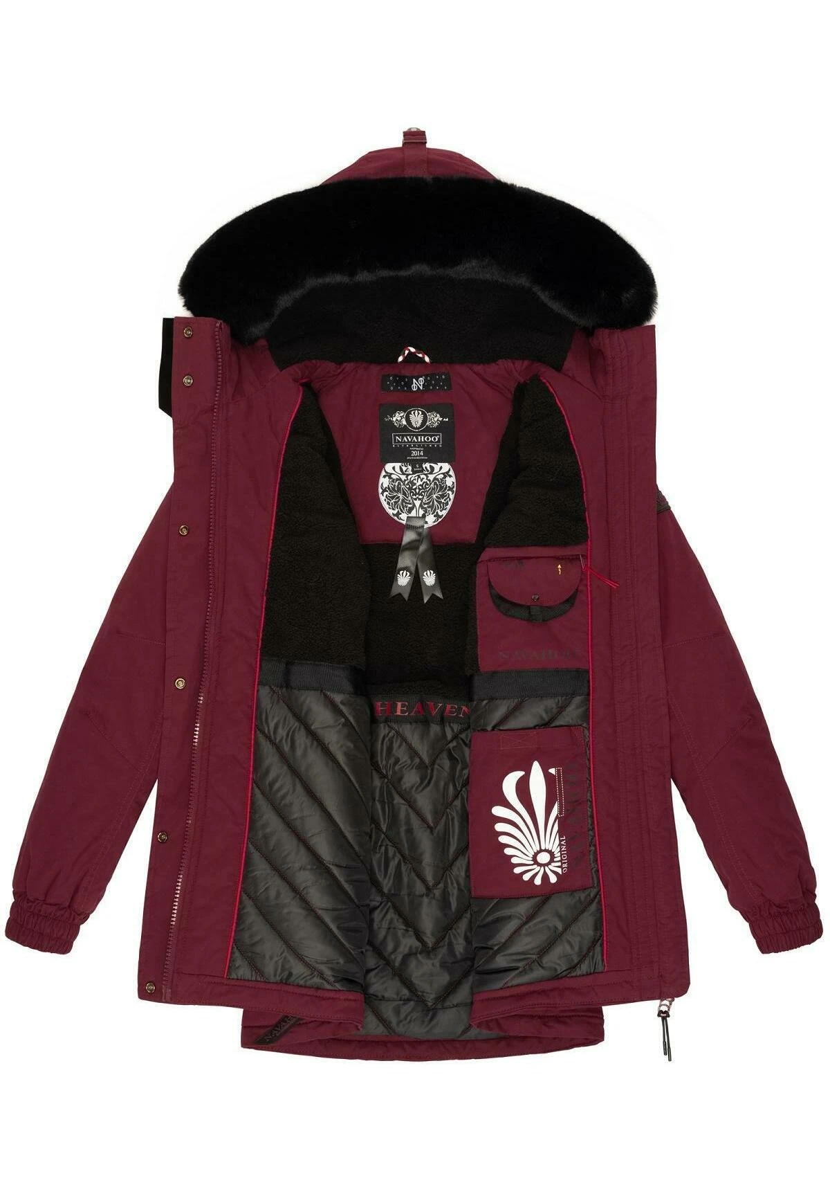 Navahoo Olessaa - Winterjas - Bordeaux 8 Navahoo Olessaa - Winterjas - Bordeaux - Afbeelding 6