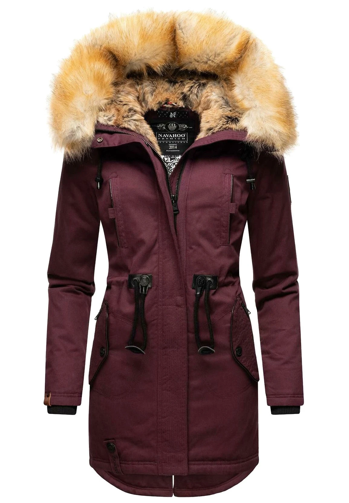 Navahoo Bombii - Winterjas - Dark Red Melange 3 Navahoo Bombii - Winterjas - Dark Red Melange